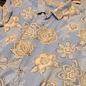 Tommy Bahama Light Blue Floral Shirt